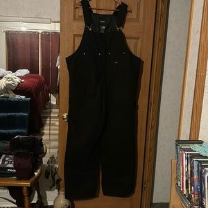 WALLS Workwear INSULATED BLACK OVERALLS COVERALLS SIZE XXL new without tag big